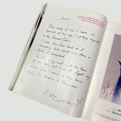 1998 The Face Magazine Alexander McQueen Issue