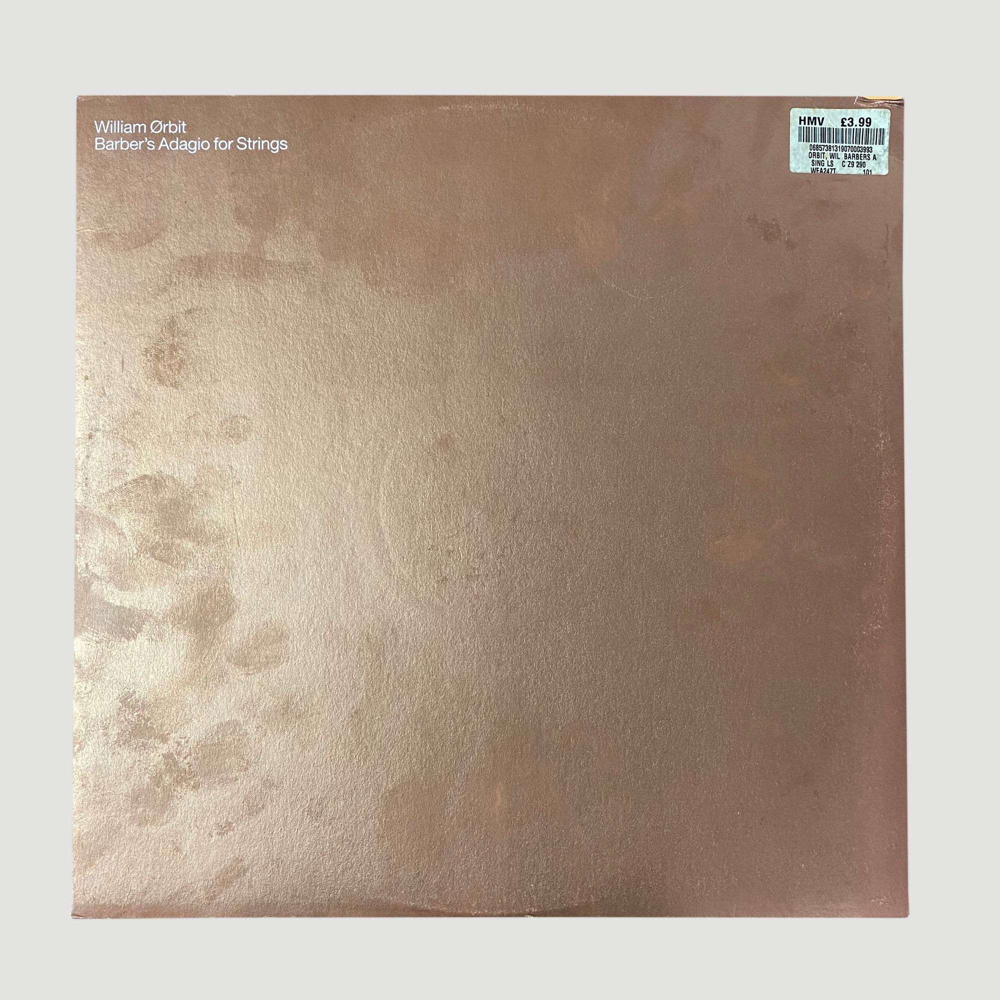 1999 William Ørbit 'Barber's Adagio For Strings' 12"