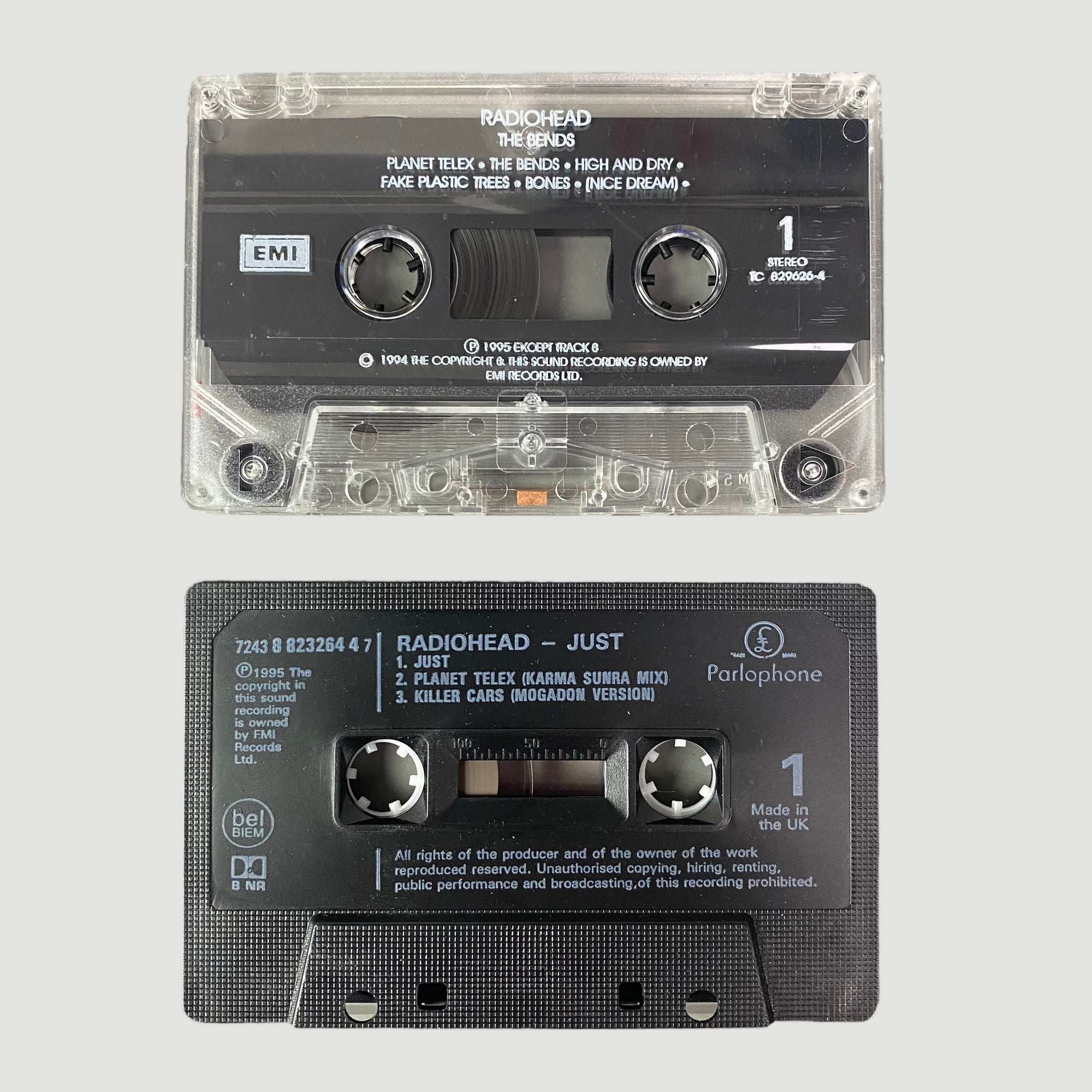 1995 Radiohead The Bends + Just Cassette Set