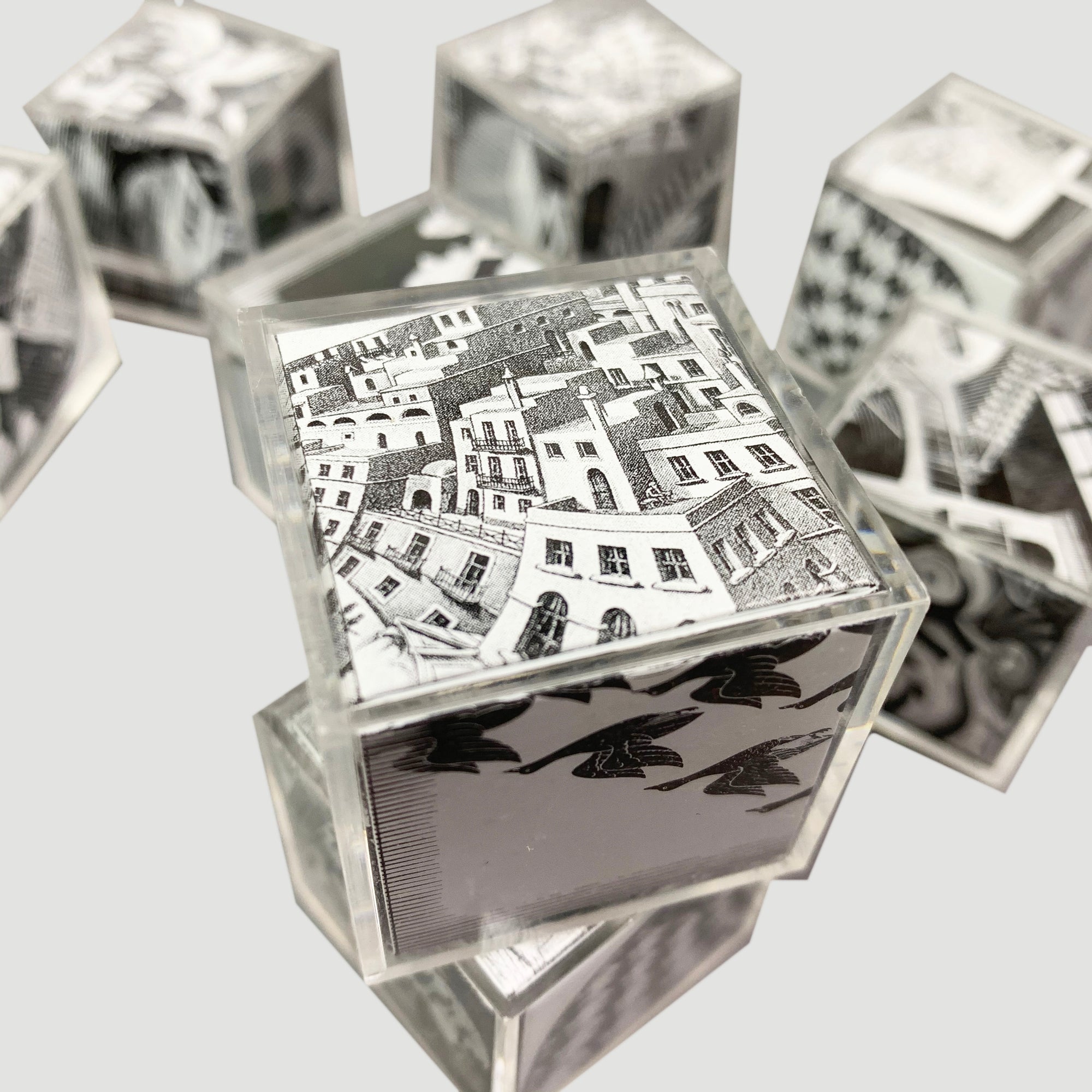 1990 M.C. Escher 'Escher Block' Puzzle Cube