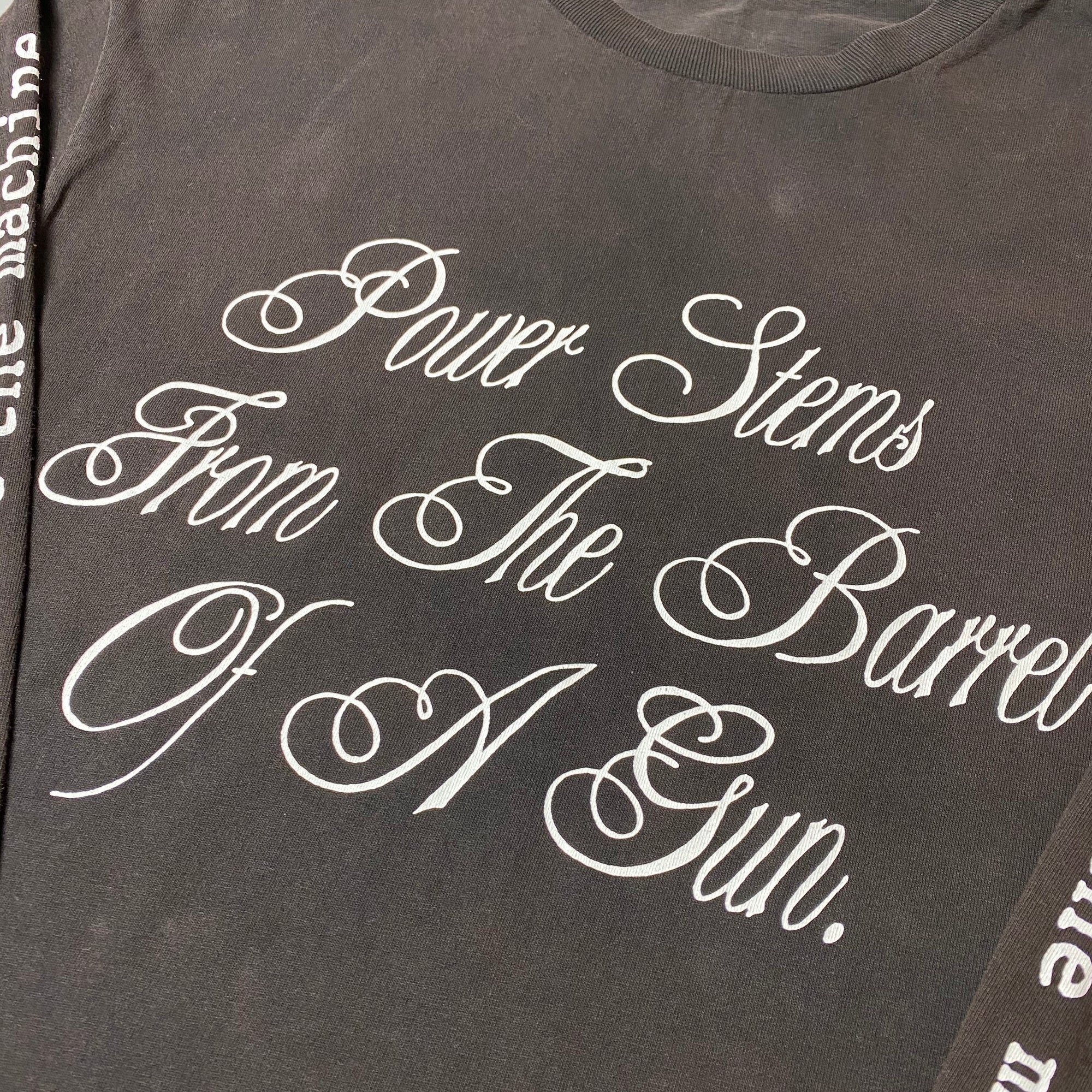 Mid 90's Rage Against The Machine 'Power Stems...' Long Sleeve T-Shirt