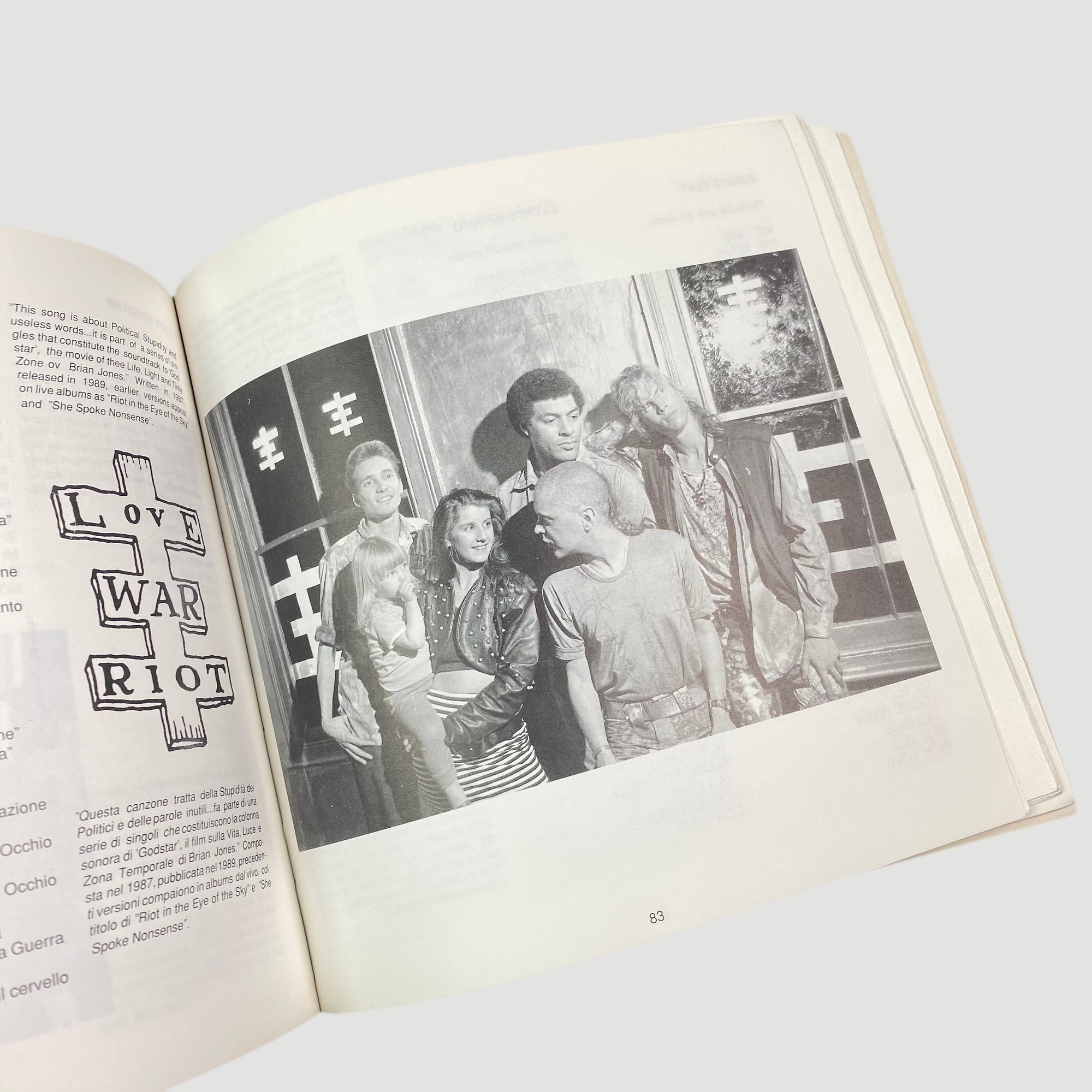 1990 'Psychic TV/Genesis P-Orridge: A Coumprehensive Collection Ov Lyrics 1981-90'