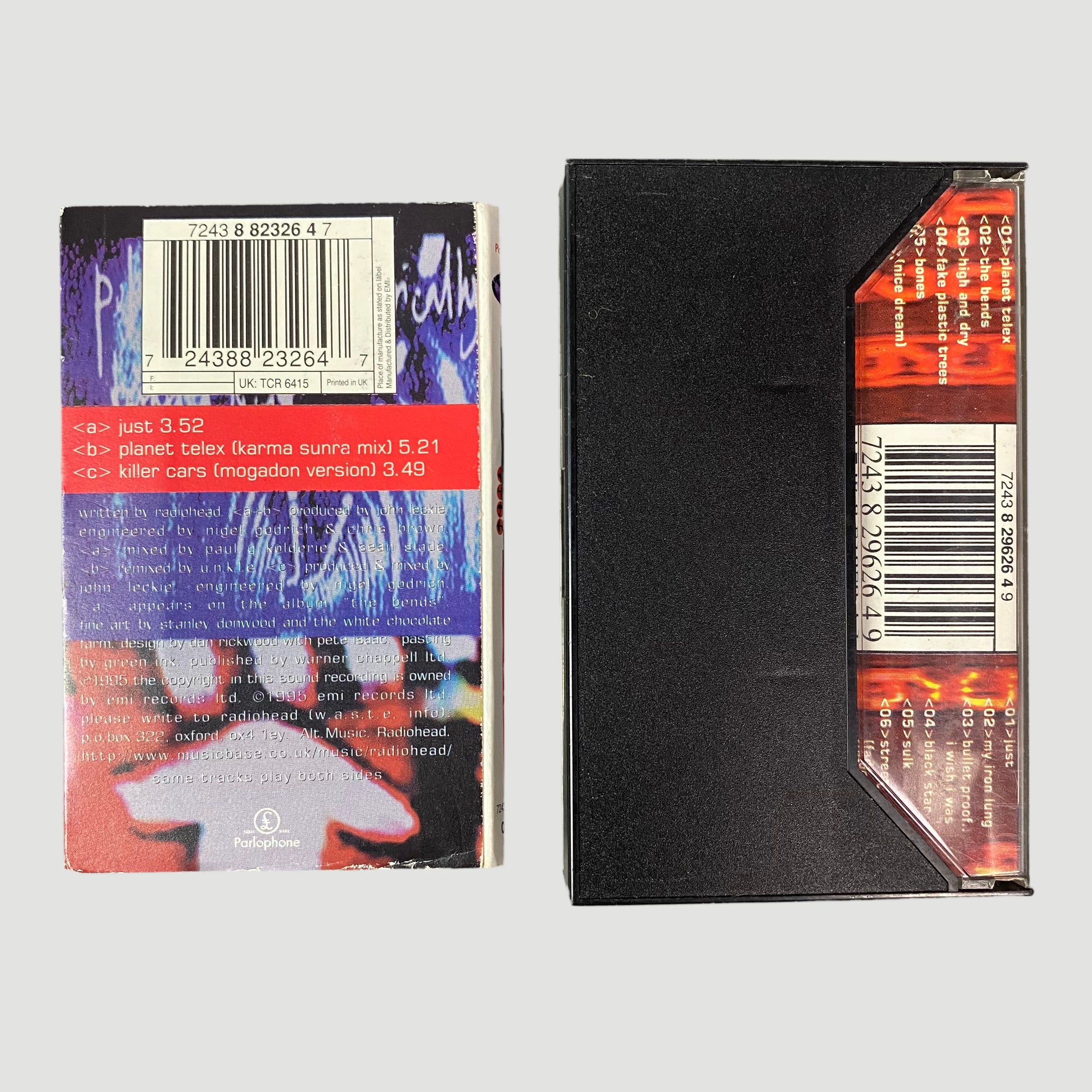 1995 Radiohead The Bends + Just Cassette Set