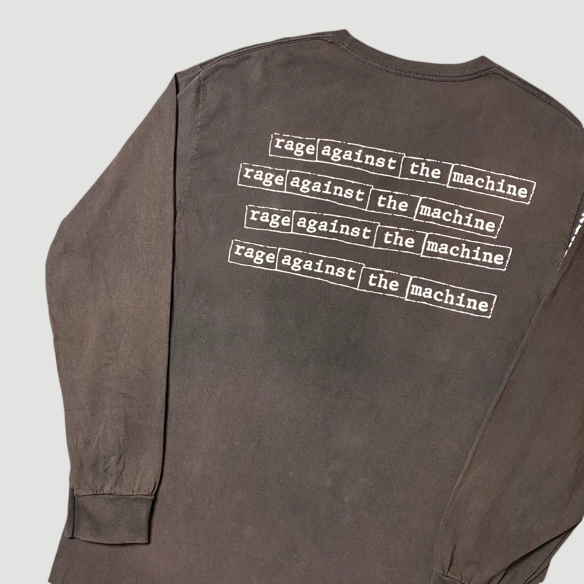 Mid 90's Rage Against The Machine 'Power Stems...' Long Sleeve T-Shirt