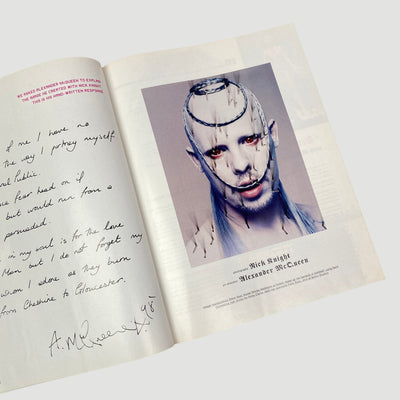 1998 The Face Magazine Alexander McQueen Issue