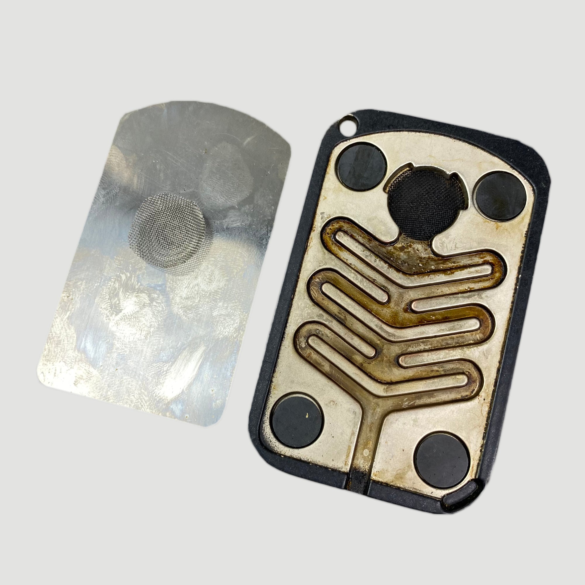 90's Silver Palm Leaf 'The Pipe'