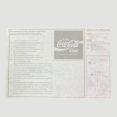 1994 Nirvana Brixton Academy Ticket