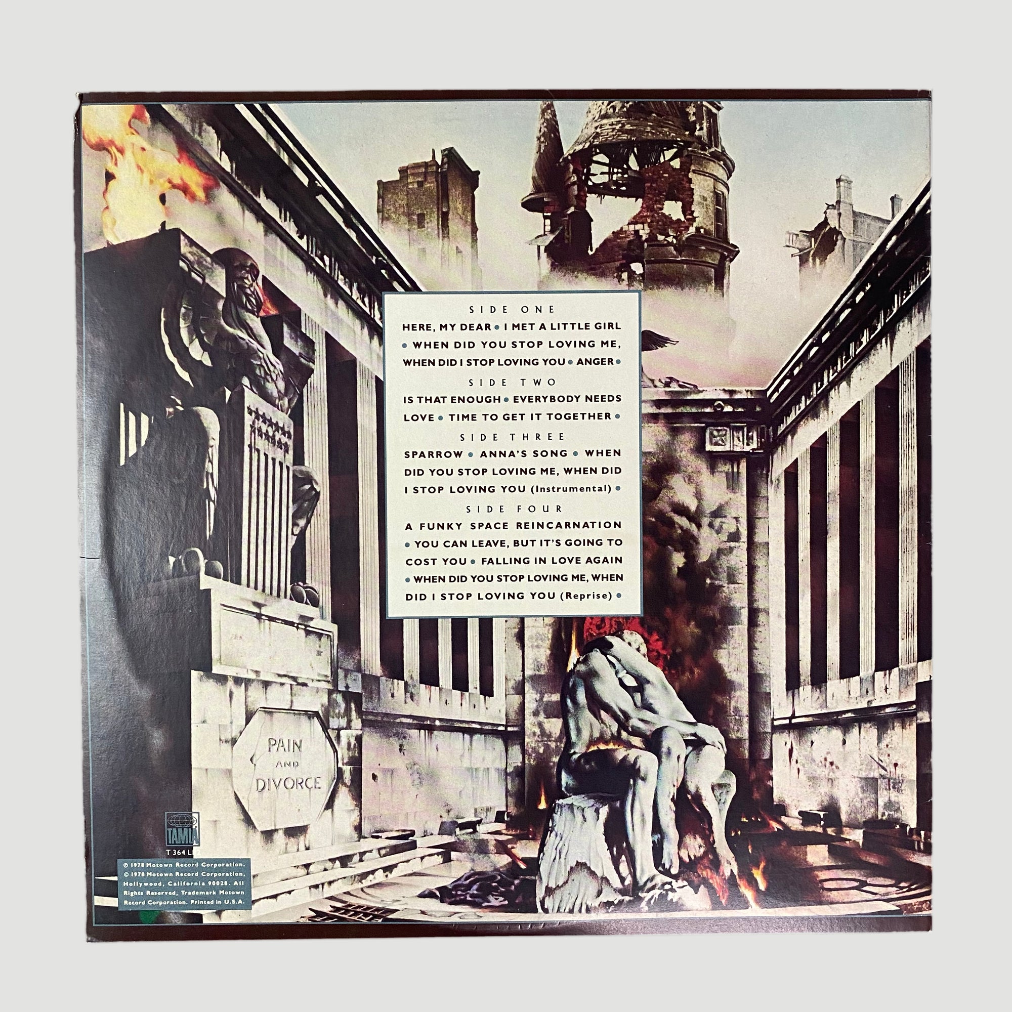 1978 Marvin Gaye 'Here, My Dear' Gatefold 2LP