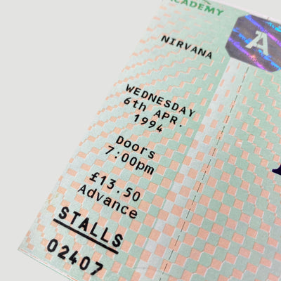 1994 Nirvana Brixton Academy Ticket