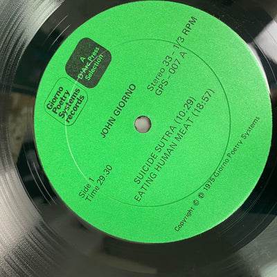 1975 William Burroughs & John Giorno Gatefold 2xLP