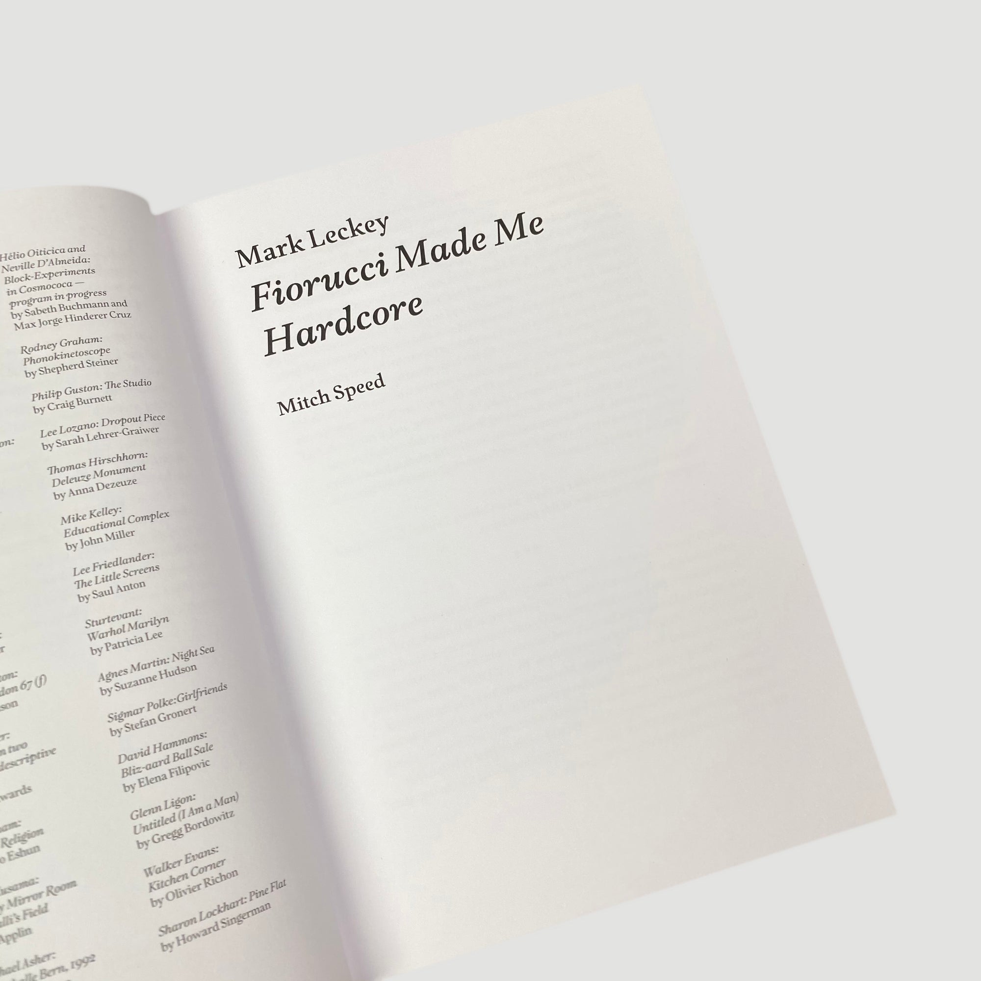 2019 Mitch Speed 'Mark Leckey: Fiorucci Made Me Hardcore'