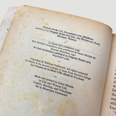 1964 Jean-Paul Sartre 'The Reprieve'