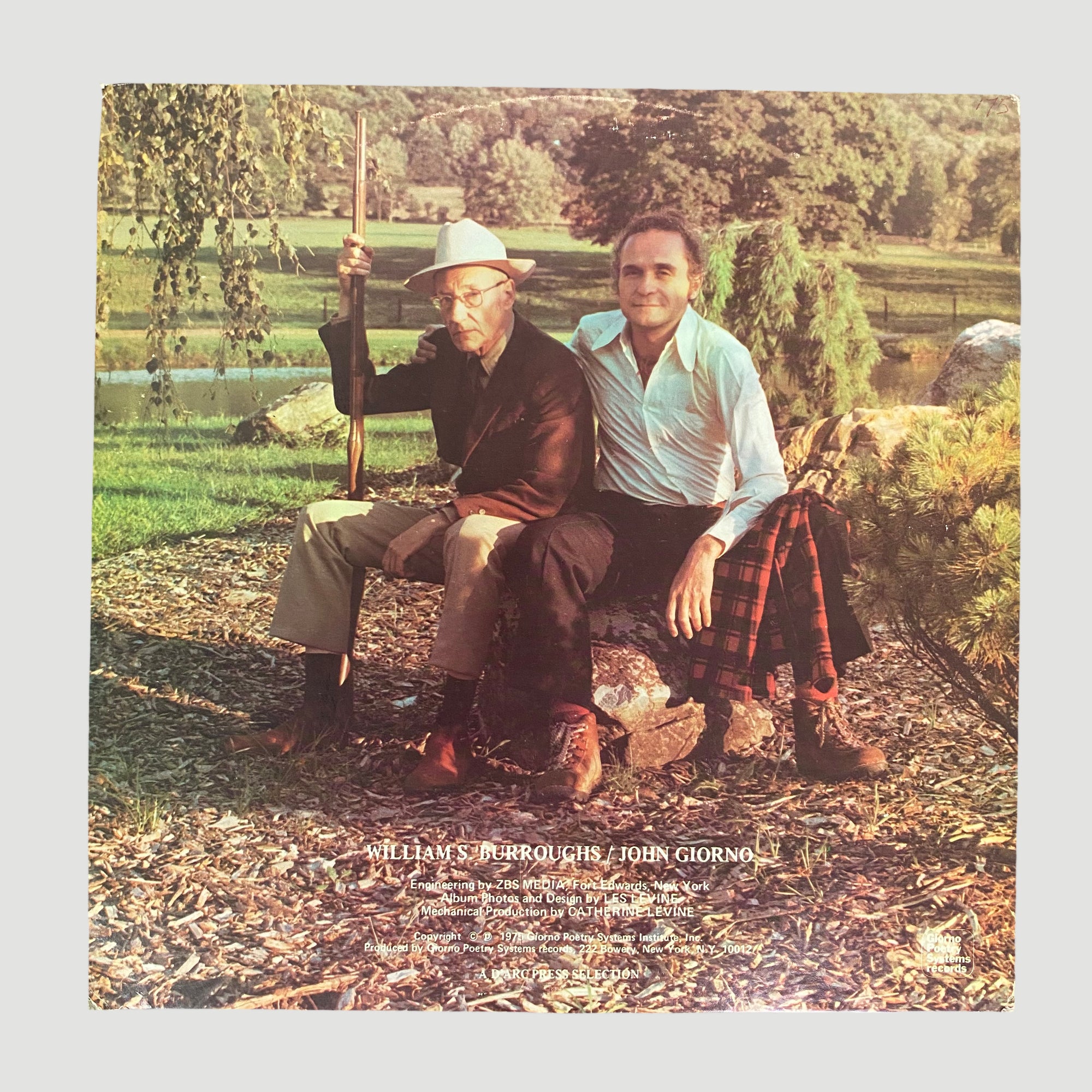 1975 William Burroughs & John Giorno Gatefold 2xLP