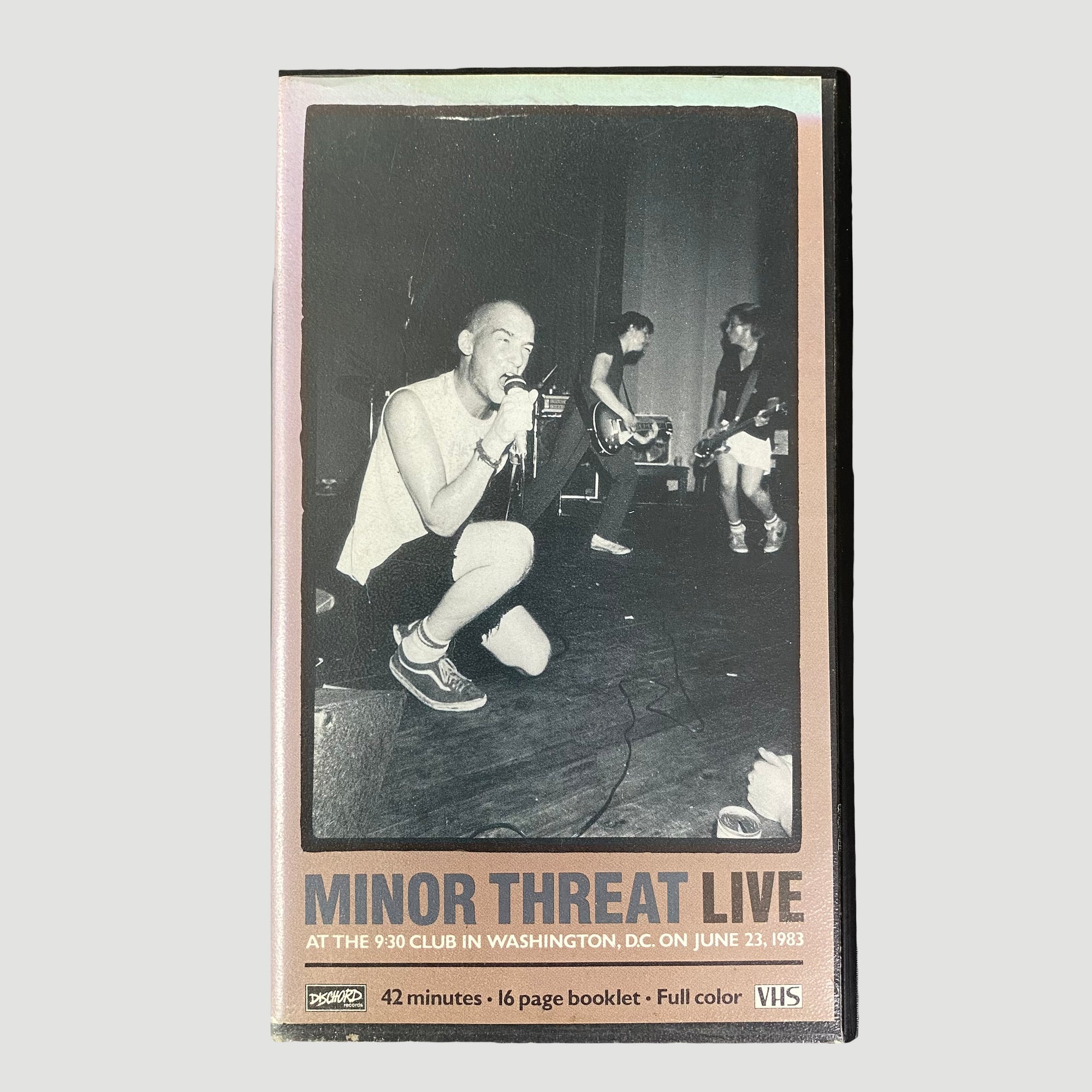 1988 Minor Threat LIVE VHS + Booklet
