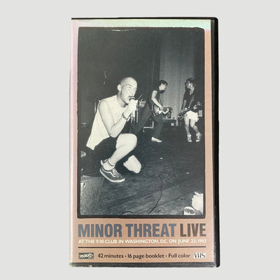 1988 Minor Threat LIVE VHS + Booklet
