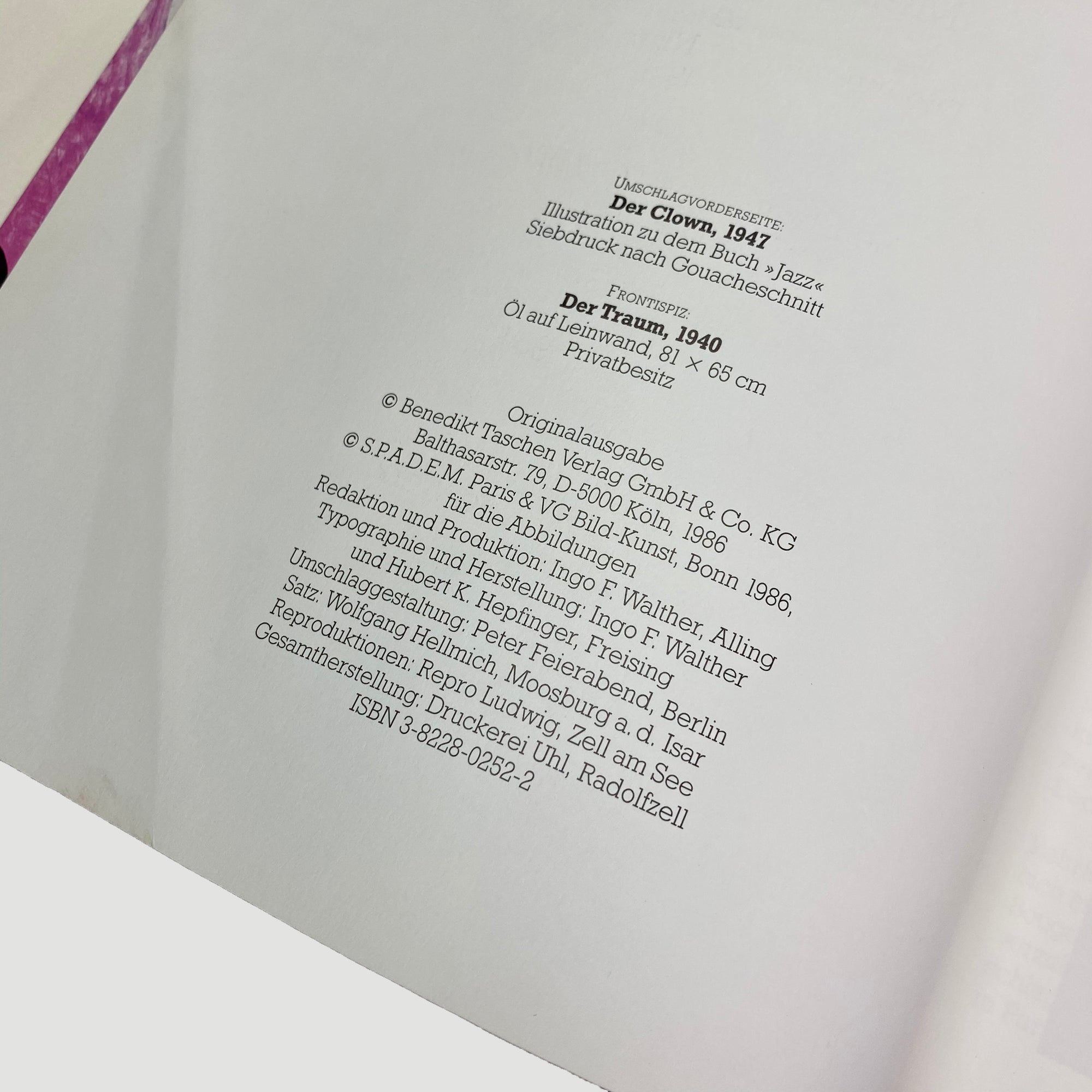 1986 Henri Matisee '1869-1954:Meister der Farbe'