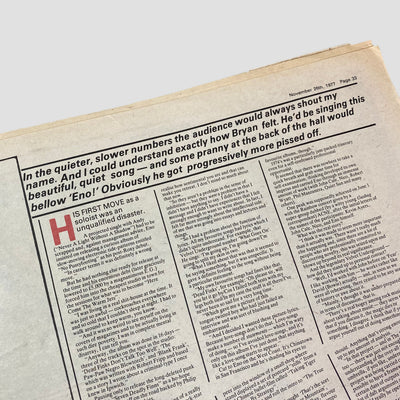 1977 NME Brian Eno Issue