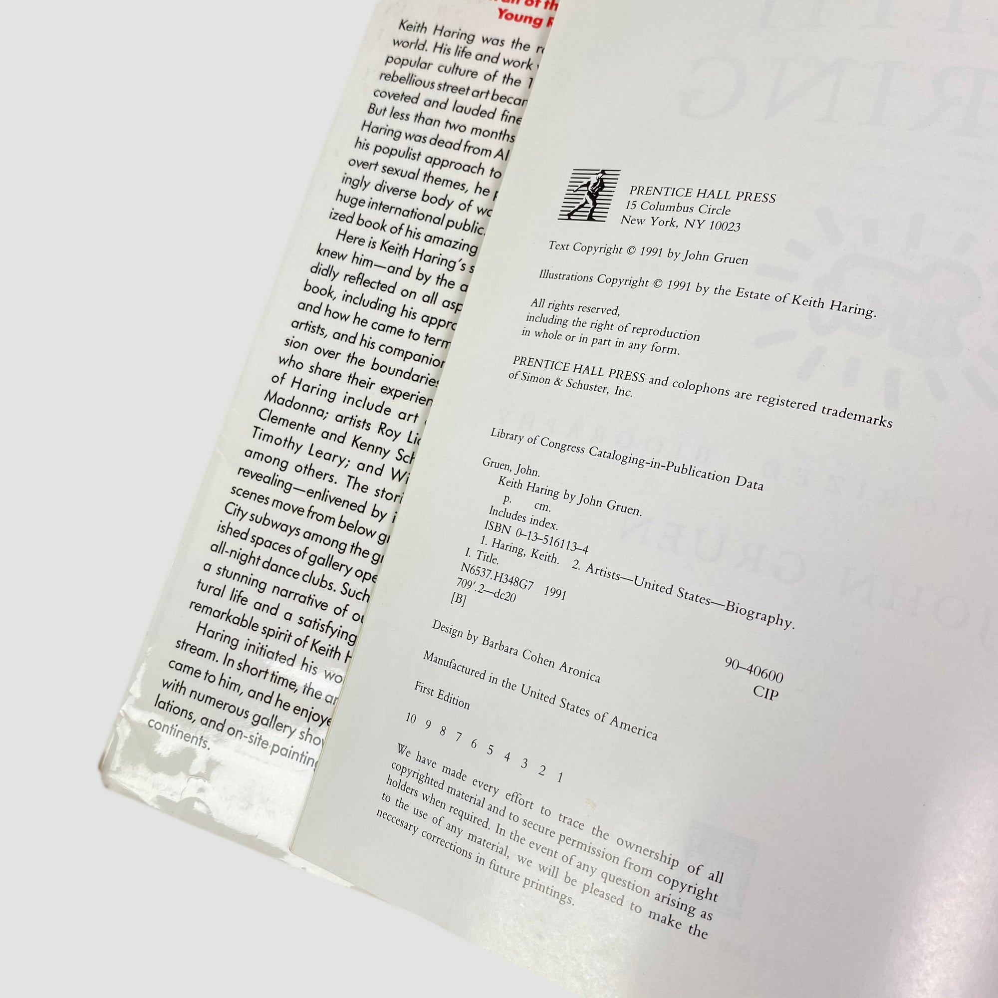 1991 John Gruen 'Keith Haring: The Authorised Biography'