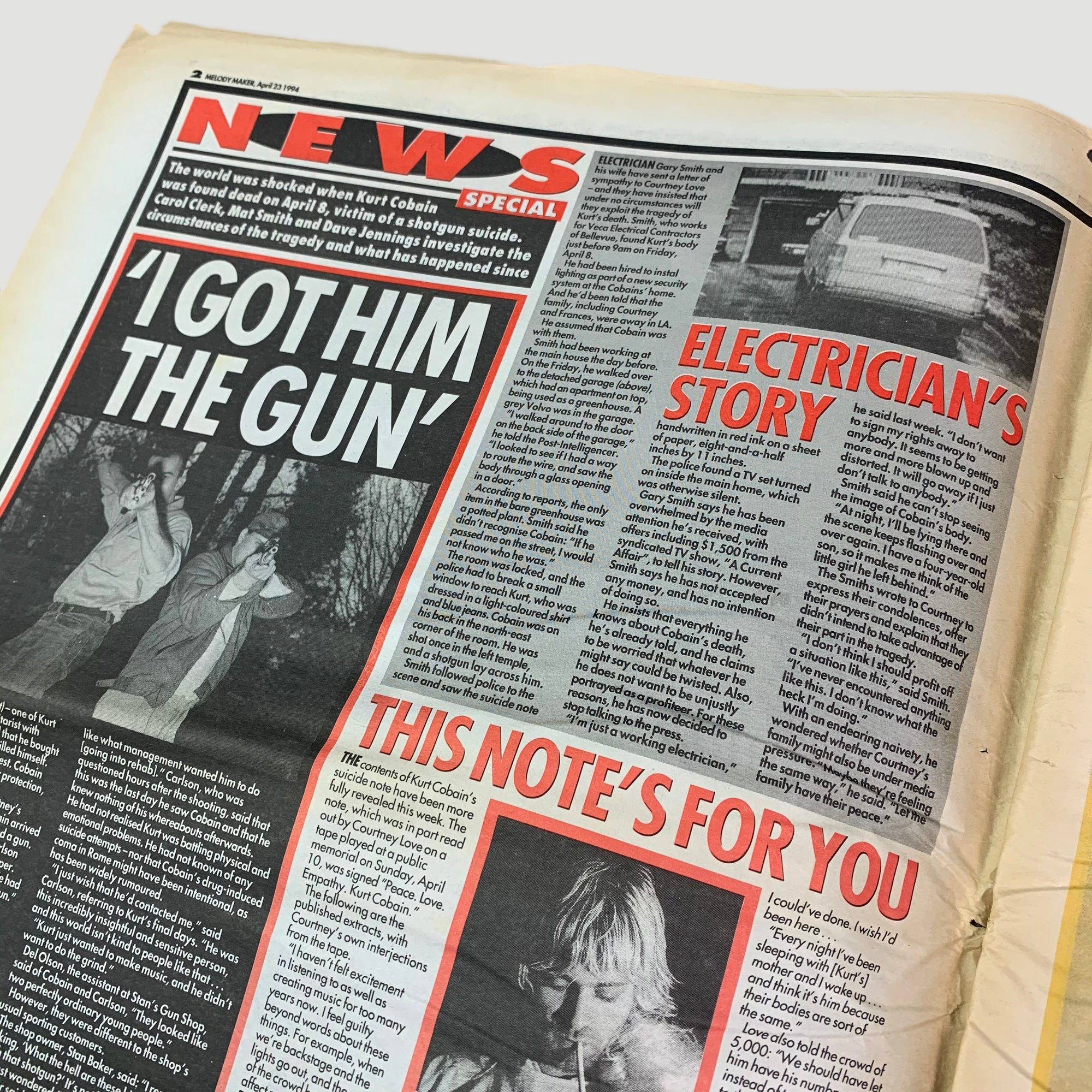 1994 Melody Maker Kurt & Courtney Issue