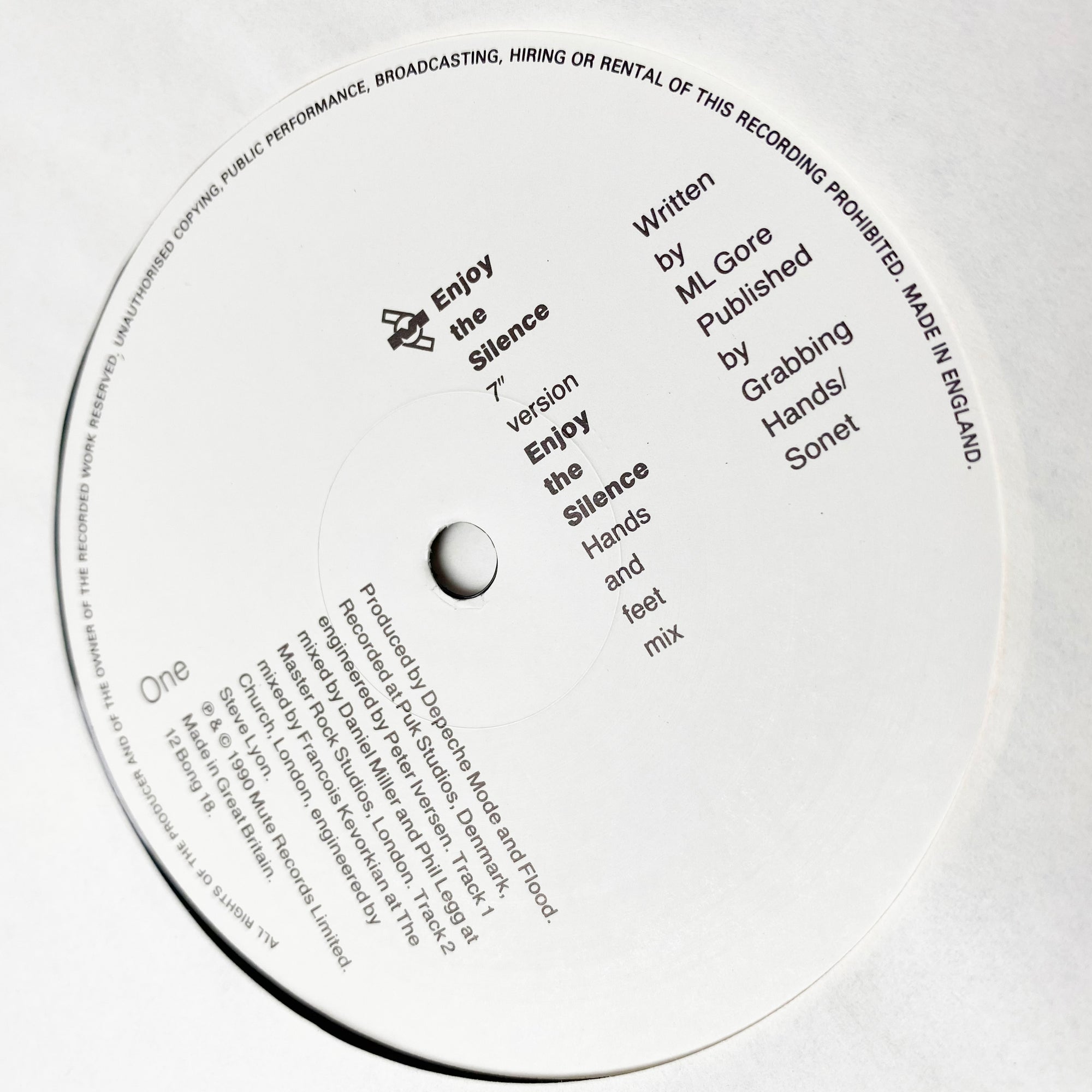 1990 Depeche Mode 'Enjoy The Silence' 12"