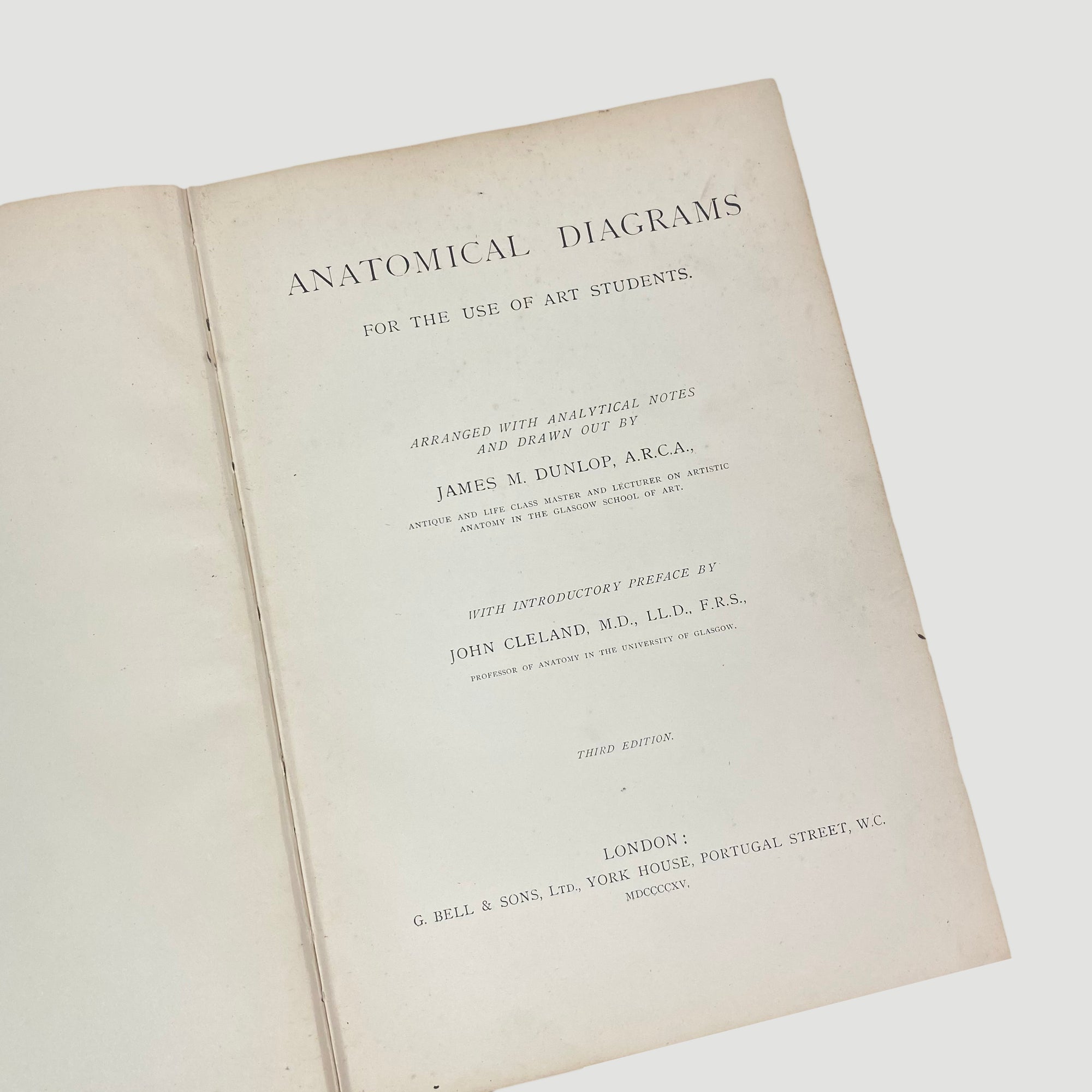 1915 'Anatomical Diagrams For The Use Of Art Students'
