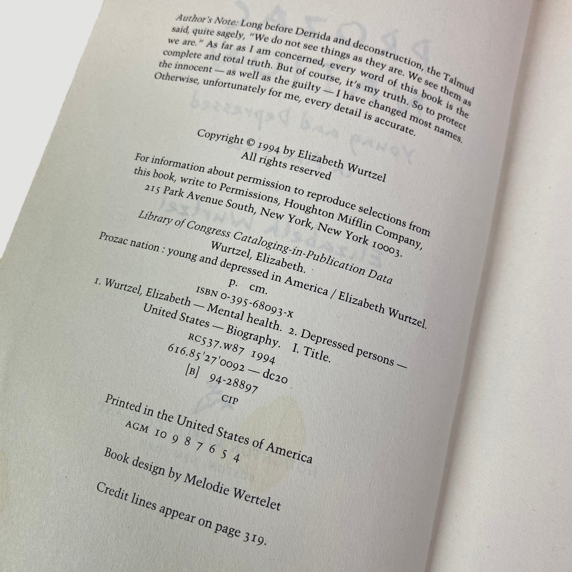 90's Prozac Nation Elizabeth Wurtzel