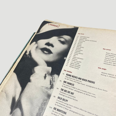 1993 Interview Magazine River Phoenix/Keanu Reeves Issue