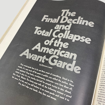 1969 Esquire Magazine Andy Warhol Issue