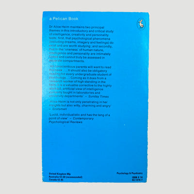 1978 Alice Heim 'Intelligence and Personality'