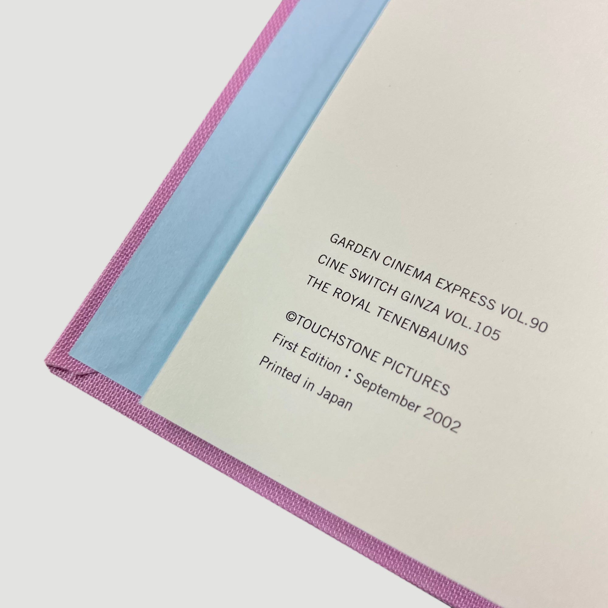 2002 Royal Tenenbaums Japanese Book