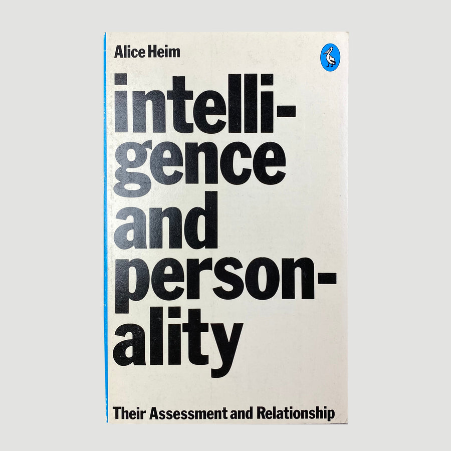 1978 Alice Heim 'Intelligence and Personality' Pelican