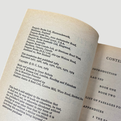 1974 Lao Tzu 'Tao Te Ching' Pengiun
