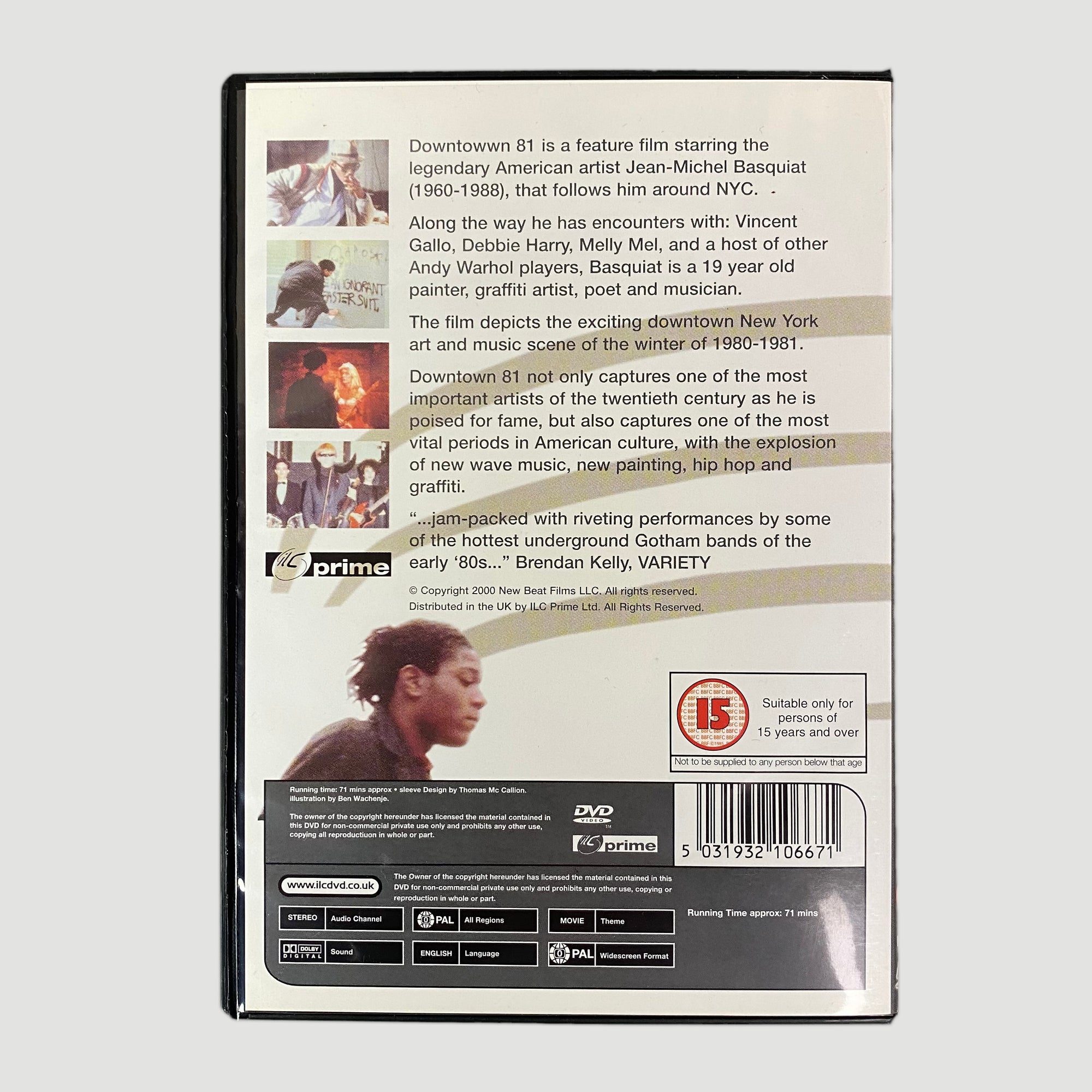 2000 Jean-Michel Basquiat 'Downtown 81' DVD