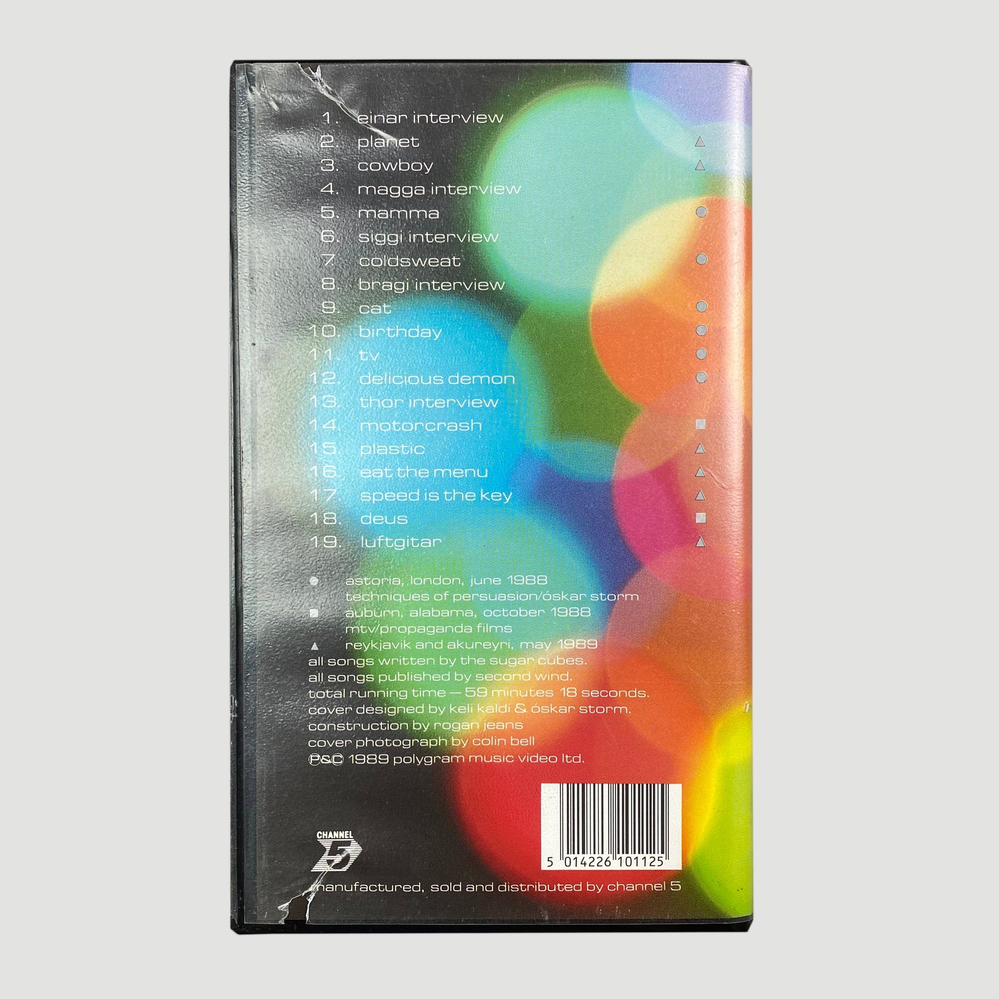 1989 The Sugar Cubes 'Live Zabor' VHS