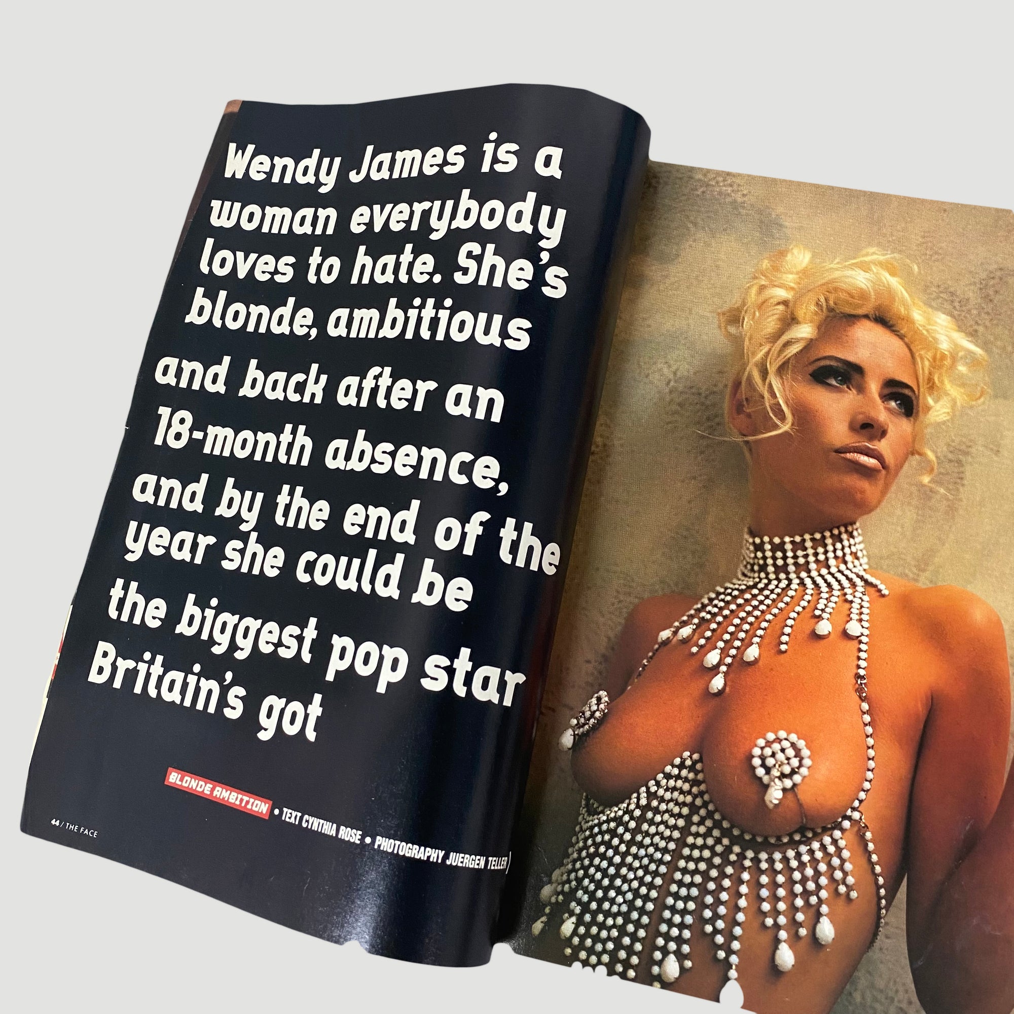 1991 The Face Magazine Wendy James Issue