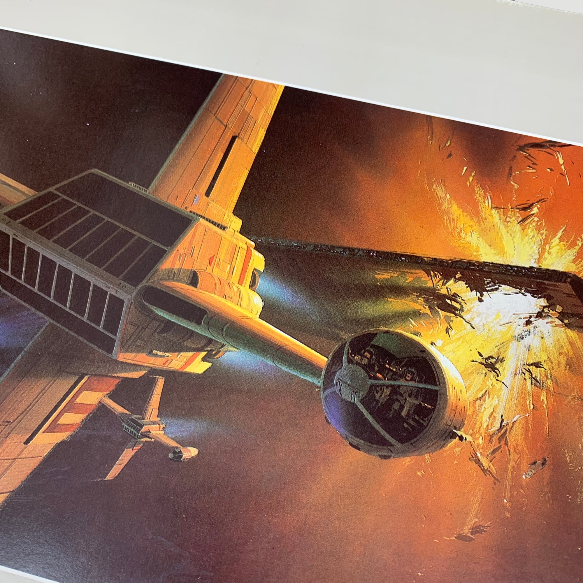 1983 Star Wars Return of the Jedi Ralph McQuarrie Print (B-Wing)