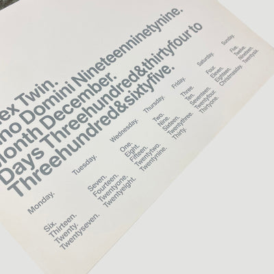 1998 Aphex Twin 'Windowlicker' Calendar