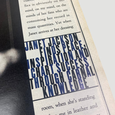 1993 Rolling Stone Magazine Janet Jackson Issue