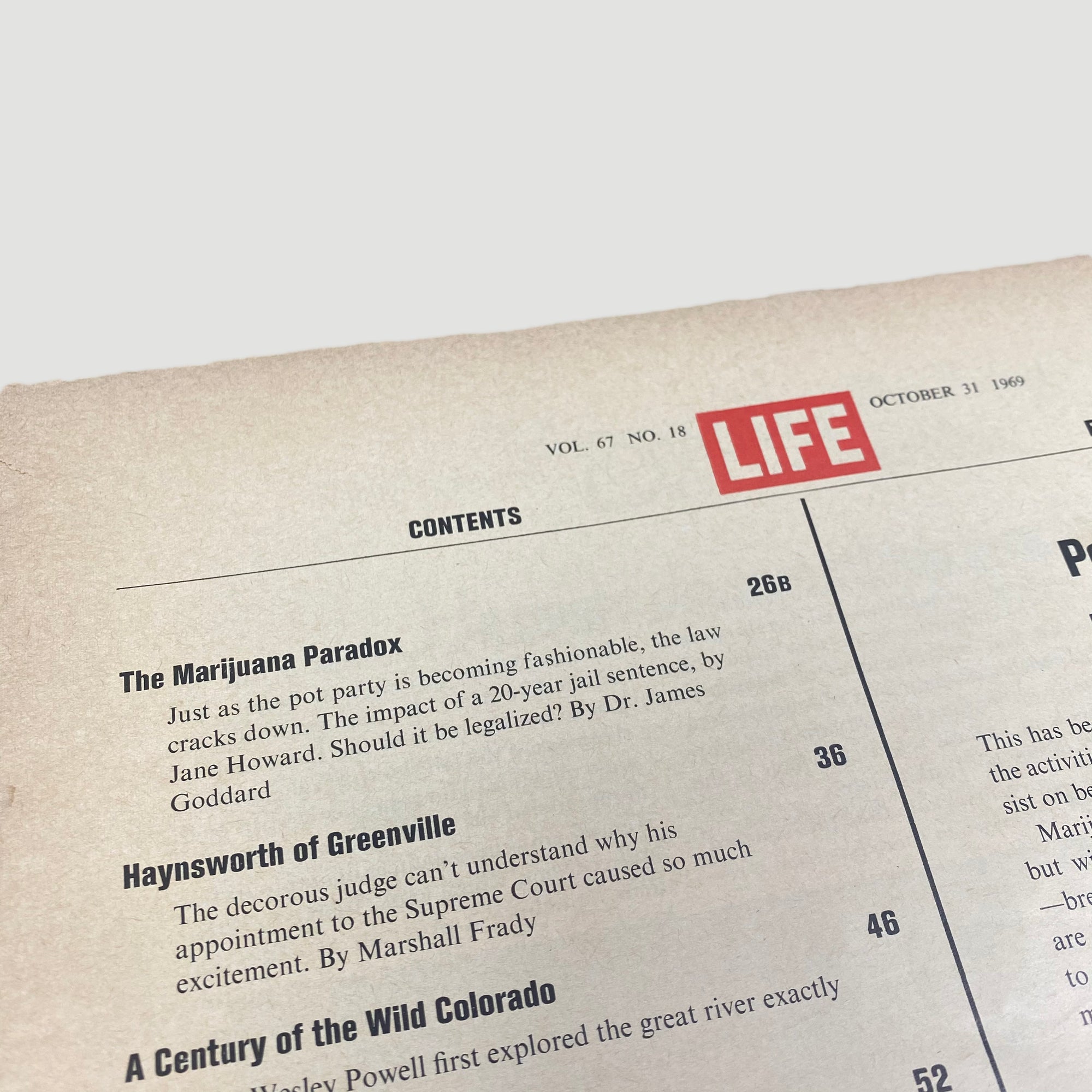 1969 LIFE Magazine Marijuana Issue