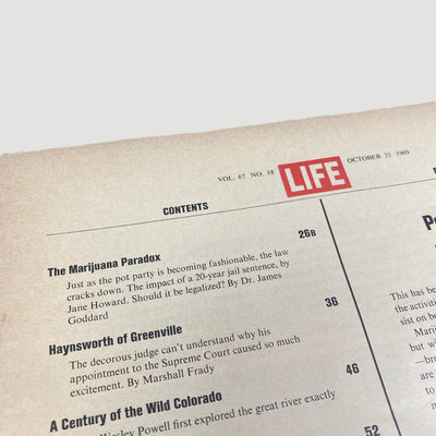 1969 LIFE Magazine Marijuana Issue