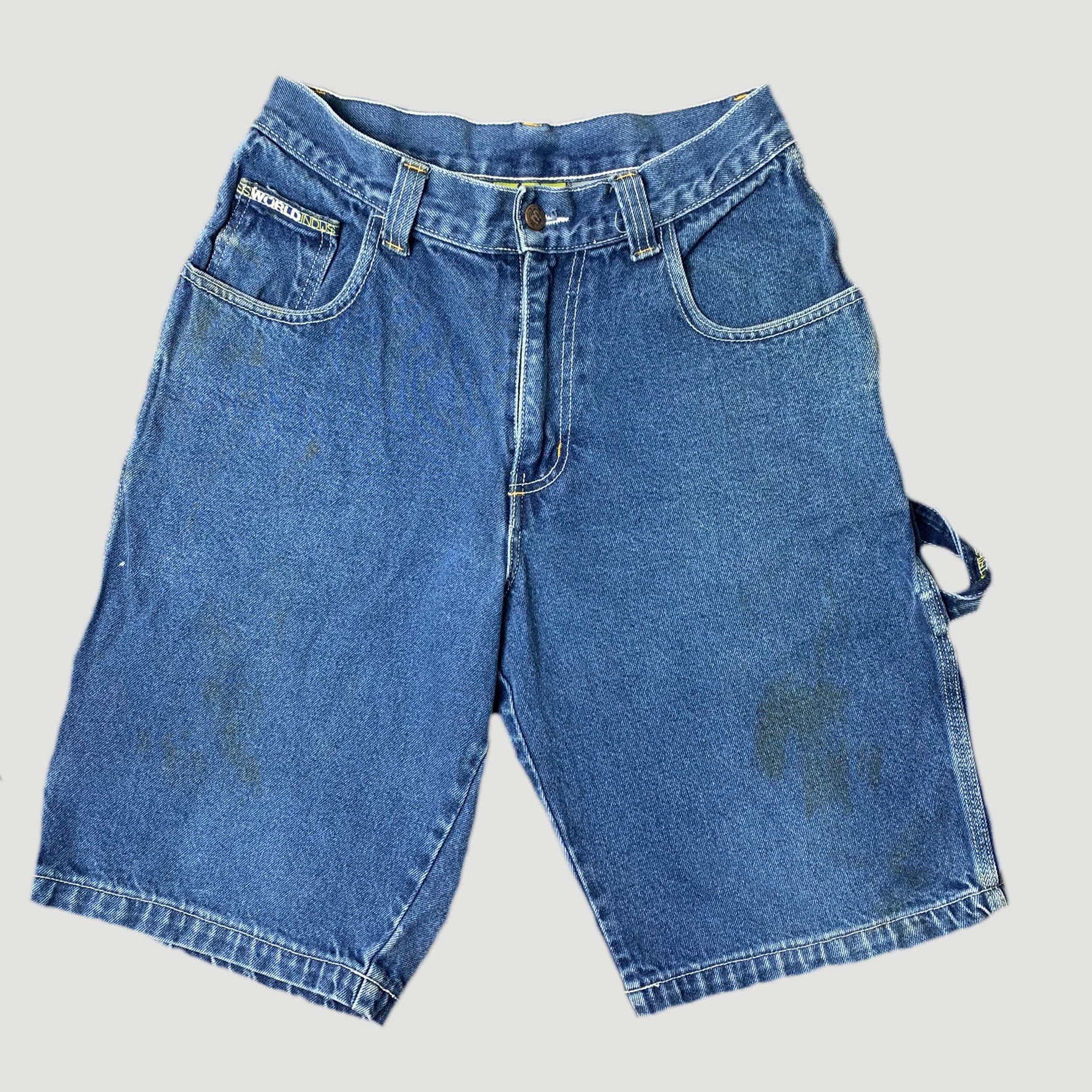 90's World Industries Denim Skate Shorts