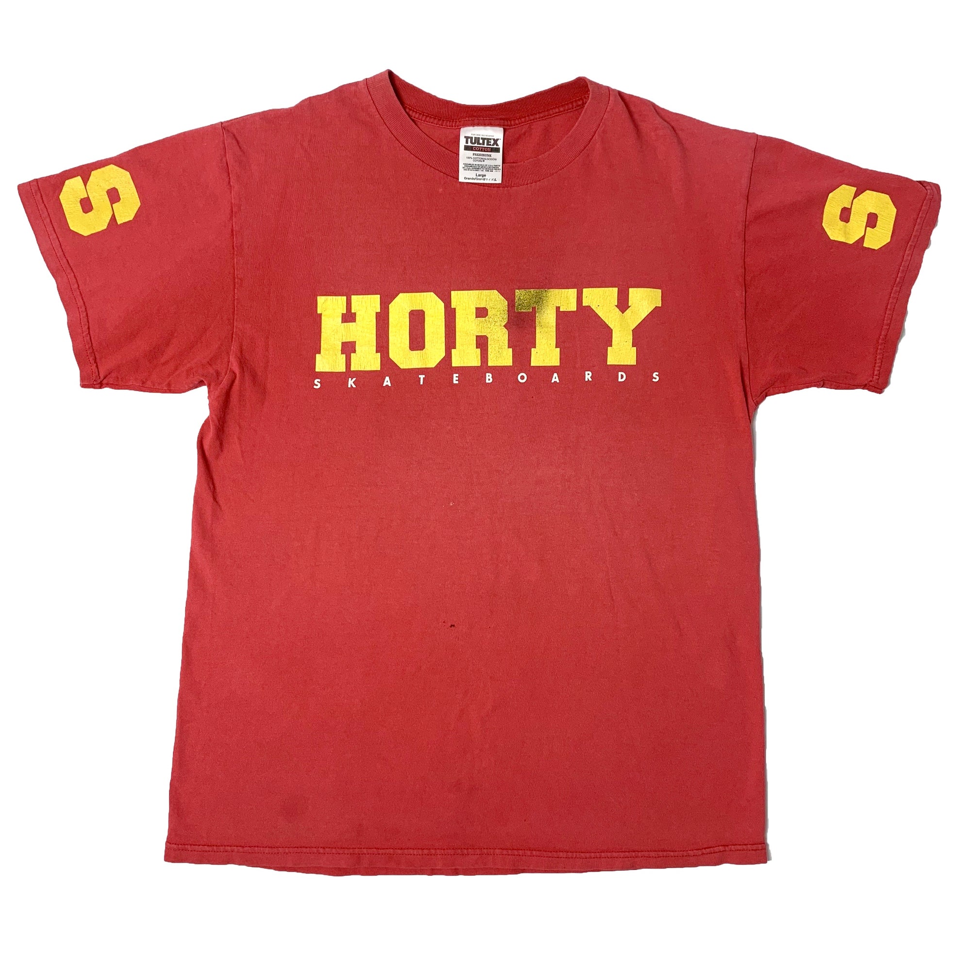 Early 90's Shorty's 'S' Sleeve Red T-Shirt
