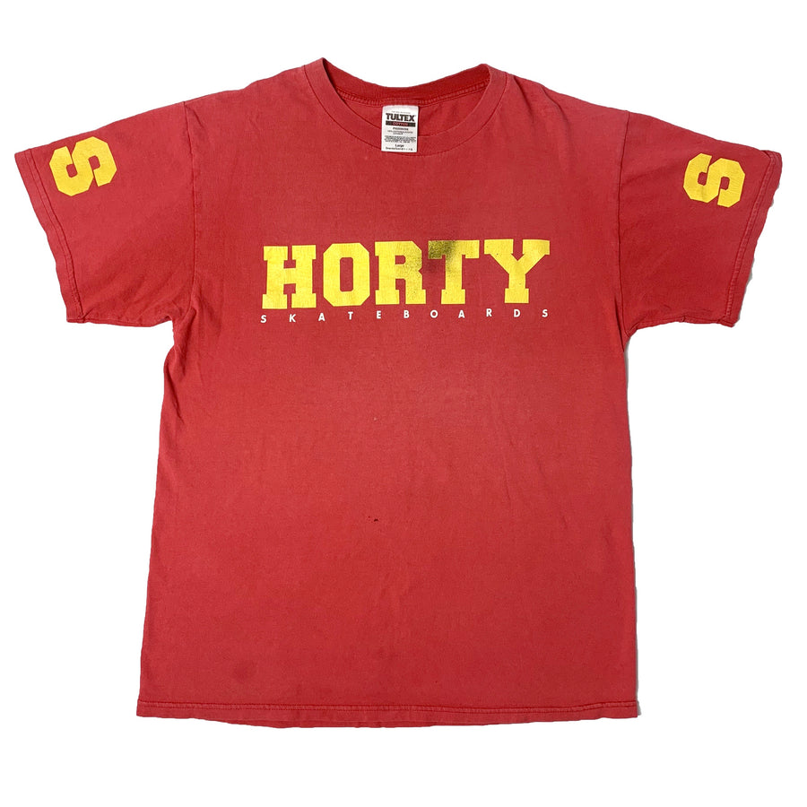 Early 90's Shorty's 'S' Sleeve Red T-Shirt