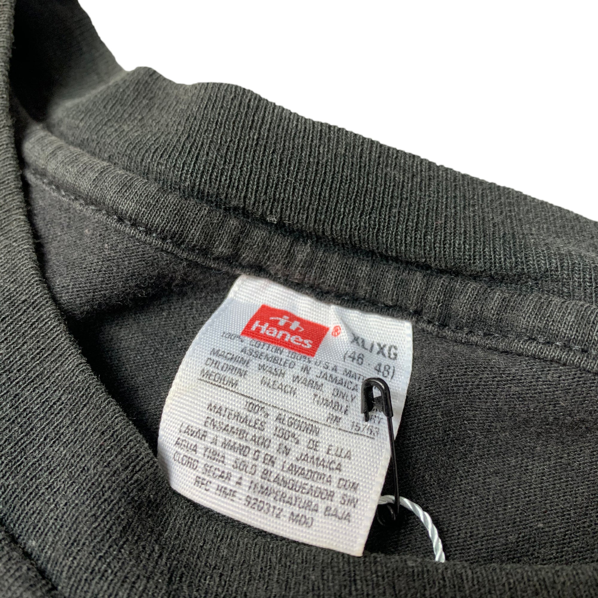 80's Hanes Basic Black Pocket T-Shirt