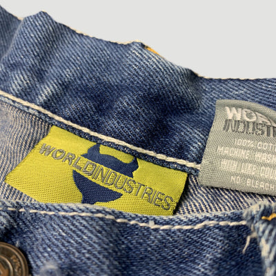 90's World Industries Denim Skate Shorts