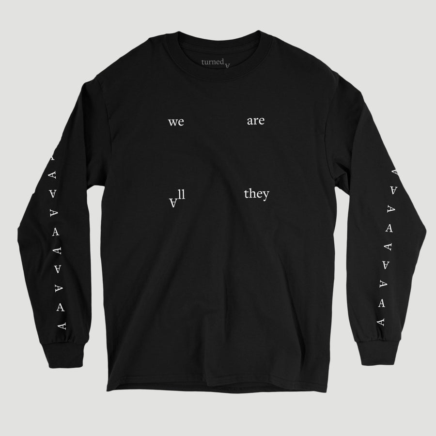 AVCT x UG 'We Are All They' Black Organic L/S T-Shirt