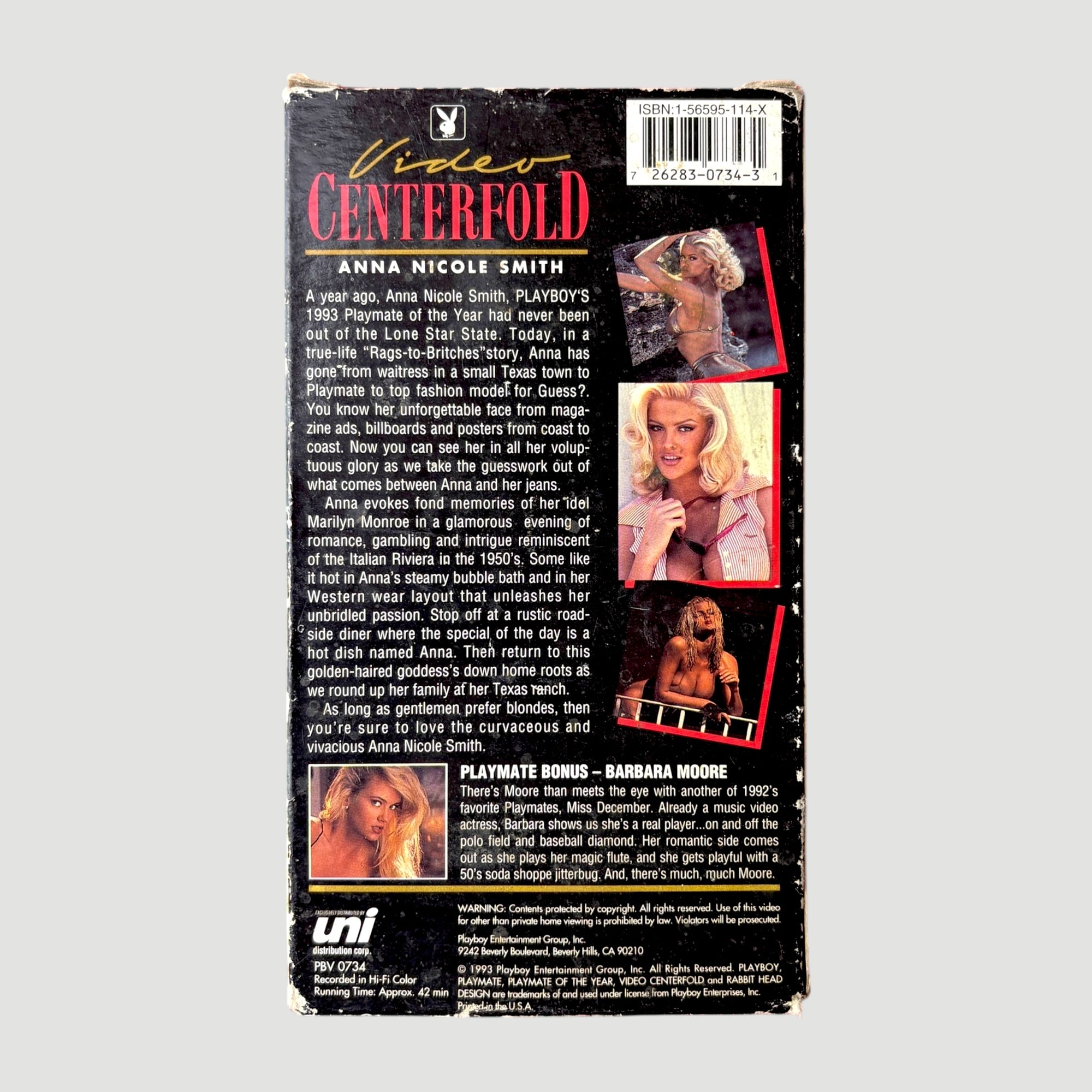1993 Playboy Anna Nicole Smith Video Centerfold VHS