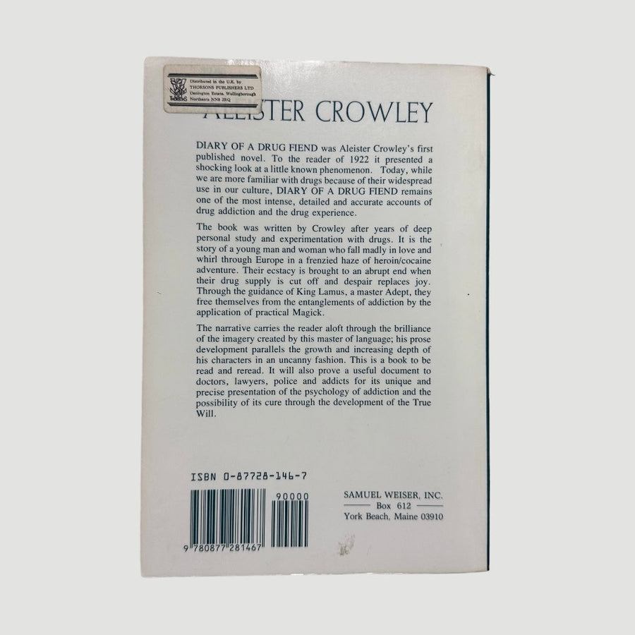 1987 Aleister Crowley Diary of a Drug Fiend