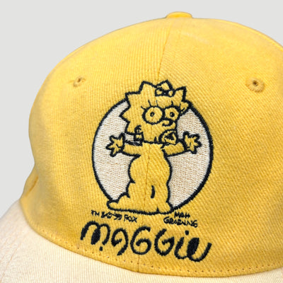 1999 The Simpsons Maggie Two-Tone Yellow Cap