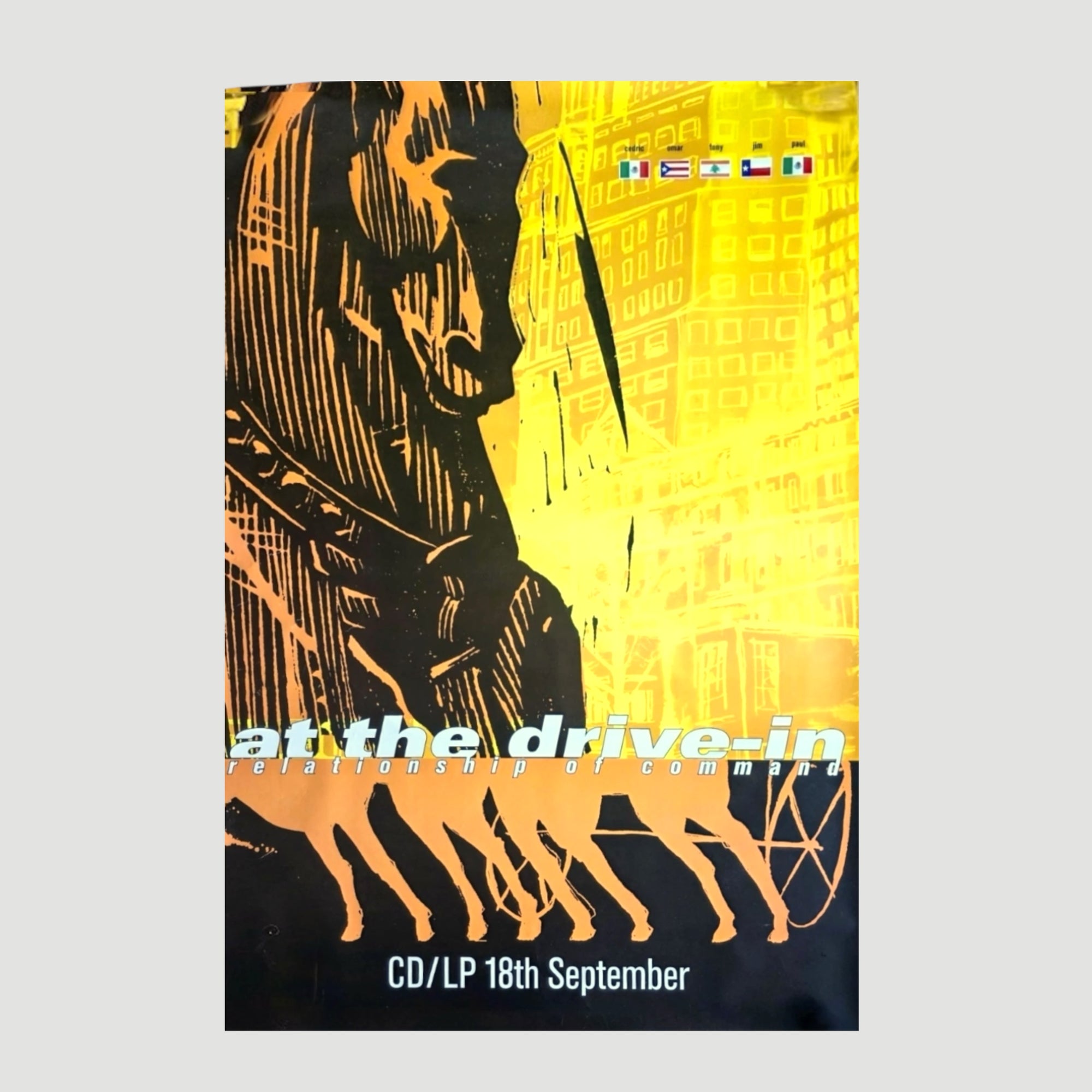2000 At The Drive-In Relationship of Command UK Subway Poster